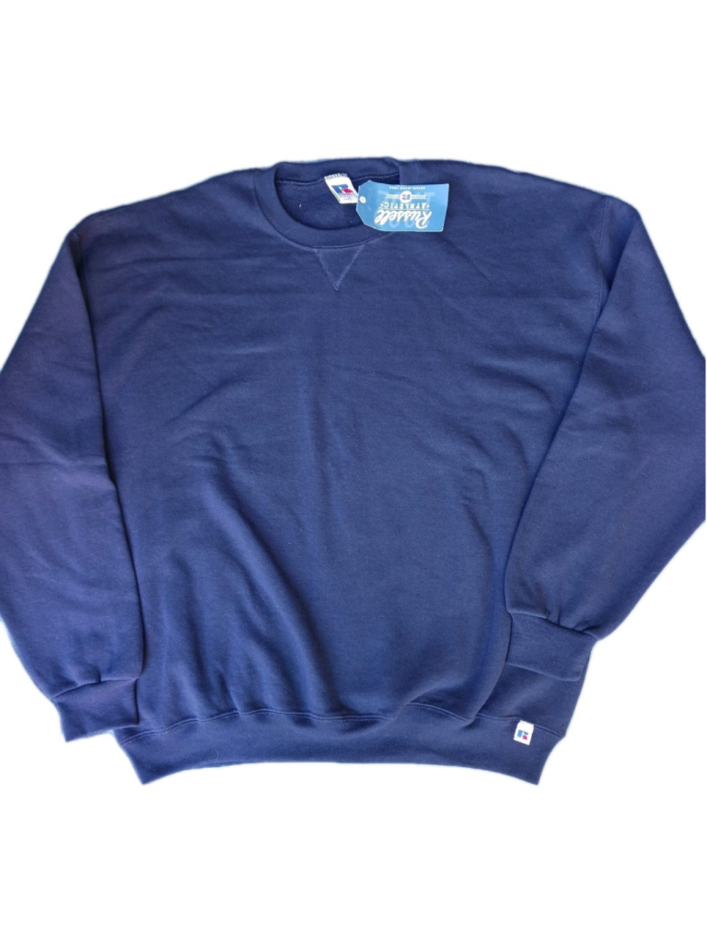 Russell Athletic Navy Blue Crewneck Sweatshirt XL Heavy Duty